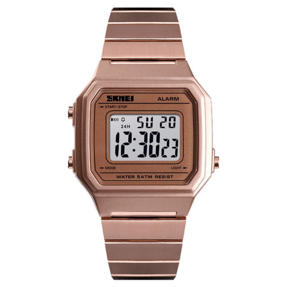 Skmei 1377 Lichtgevende Weekweergave Waterdicht Casual Stijl Digitaal Horloge Heren Polshorloge