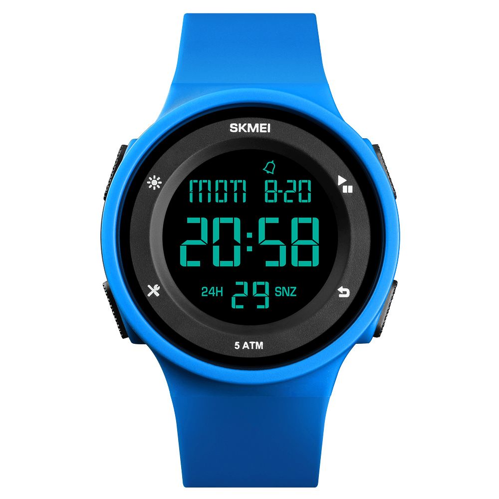 Skmei 1445 Mode Siliconen Waterdicht Led Buitensport Digitaal Horloge