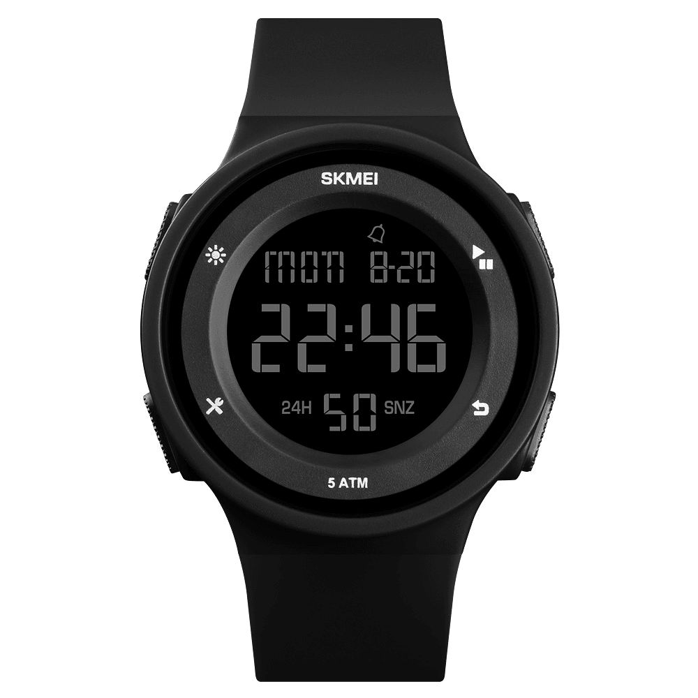 Skmei 1445 Mode Siliconen Waterdicht Led Buitensport Digitaal Horloge