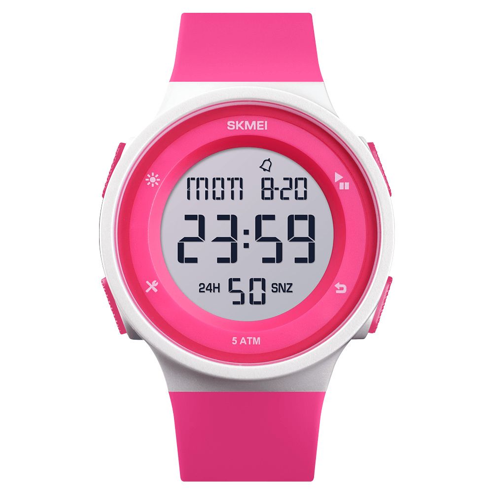 Skmei 1445 Mode Siliconen Waterdicht Led Buitensport Digitaal Horloge