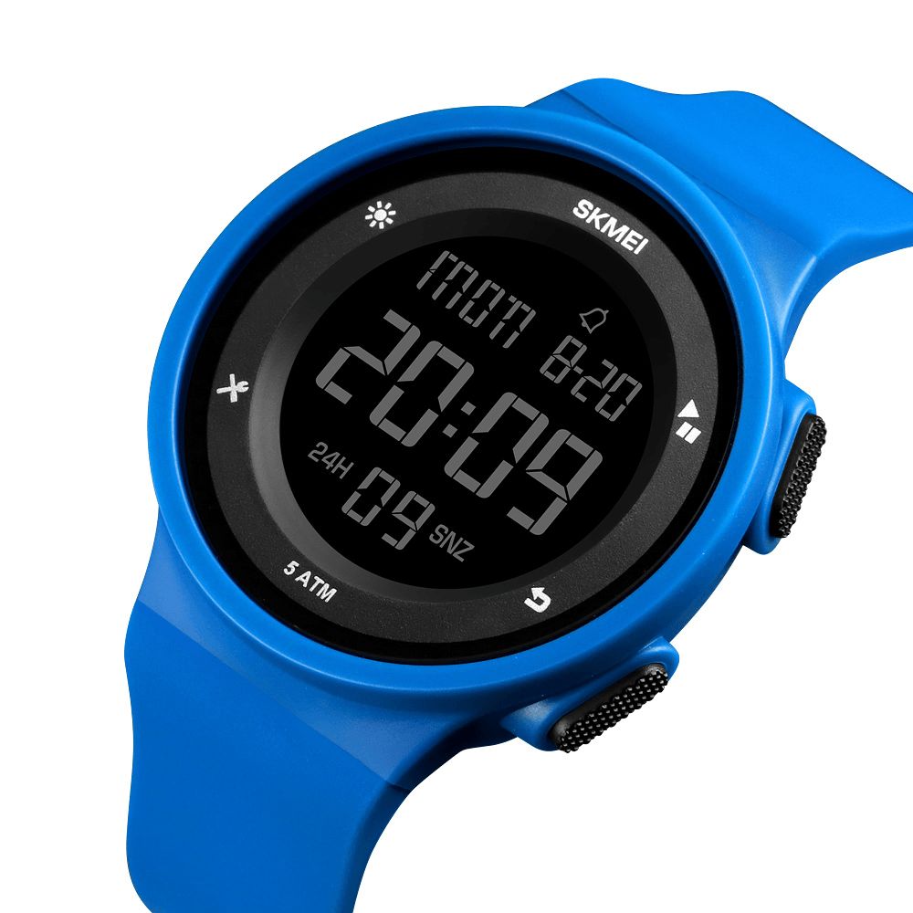 Skmei 1445 Mode Siliconen Waterdicht Led Buitensport Digitaal Horloge