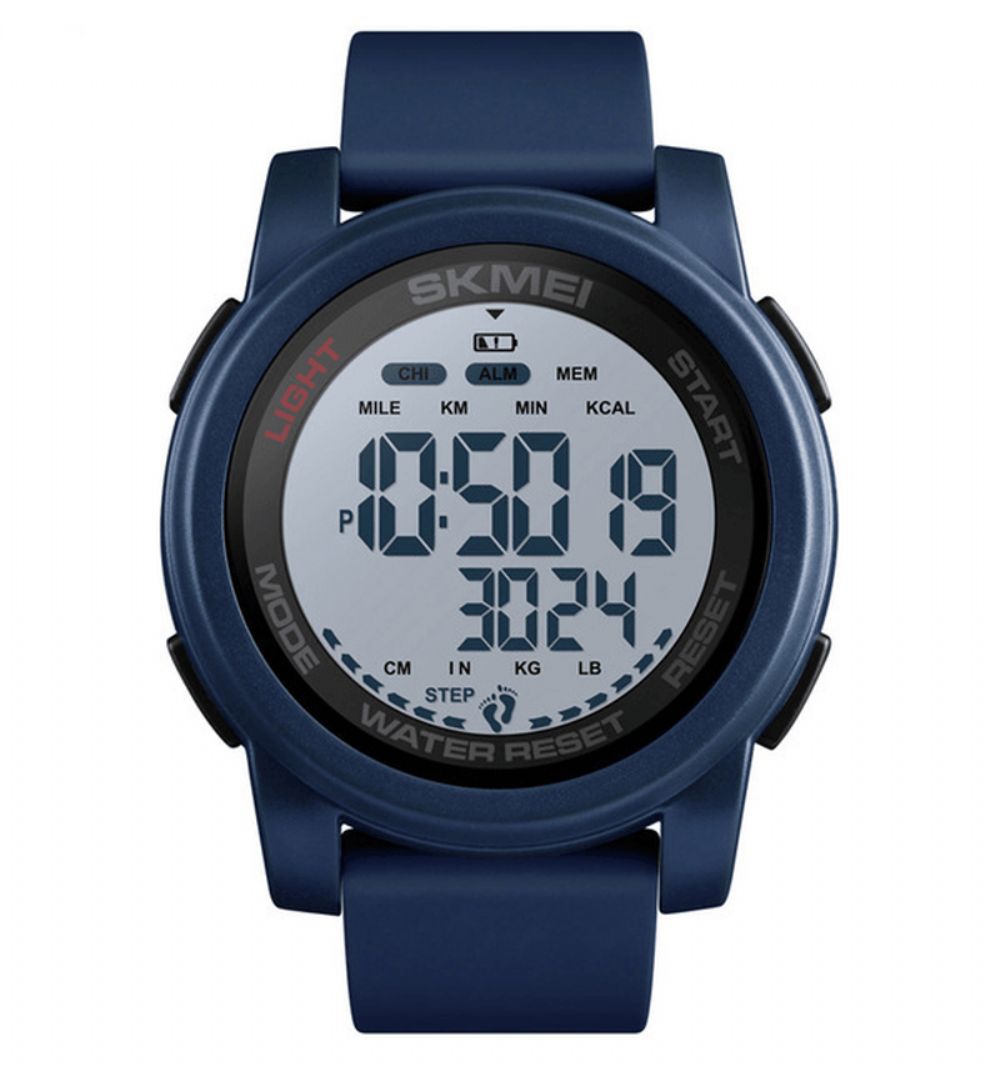 Skmei 1469 Calorie Stappenteller Countdown Waterdicht Lichtgevend Sport Digitaal Horloge Herenhorloge