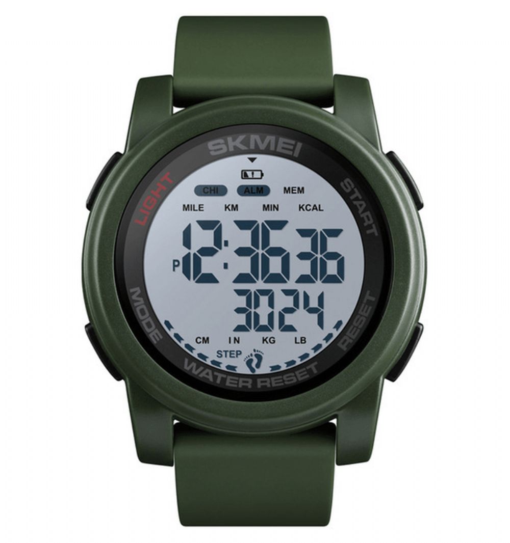 Skmei 1469 Calorie Stappenteller Countdown Waterdicht Lichtgevend Sport Digitaal Horloge Herenhorloge