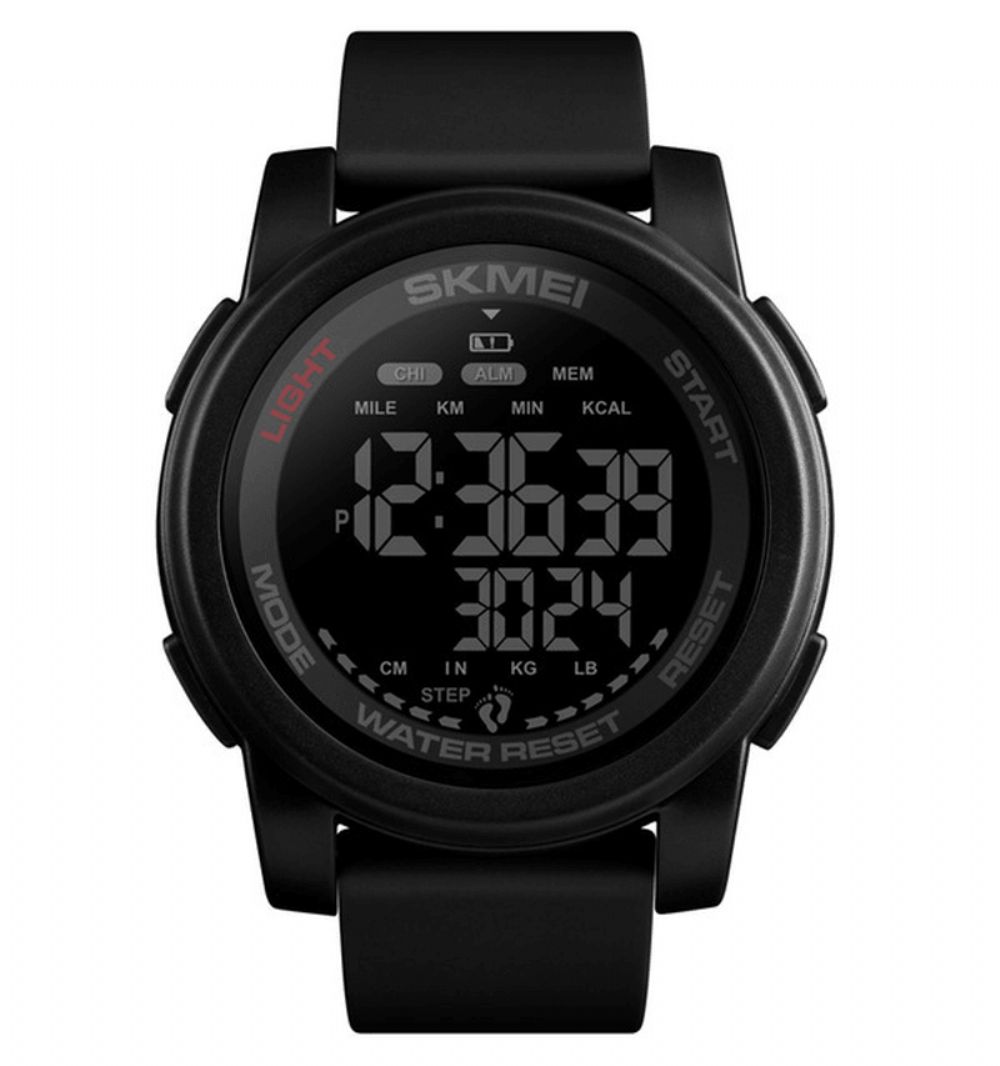 Skmei 1469 Calorie Stappenteller Countdown Waterdicht Lichtgevend Sport Digitaal Horloge Herenhorloge