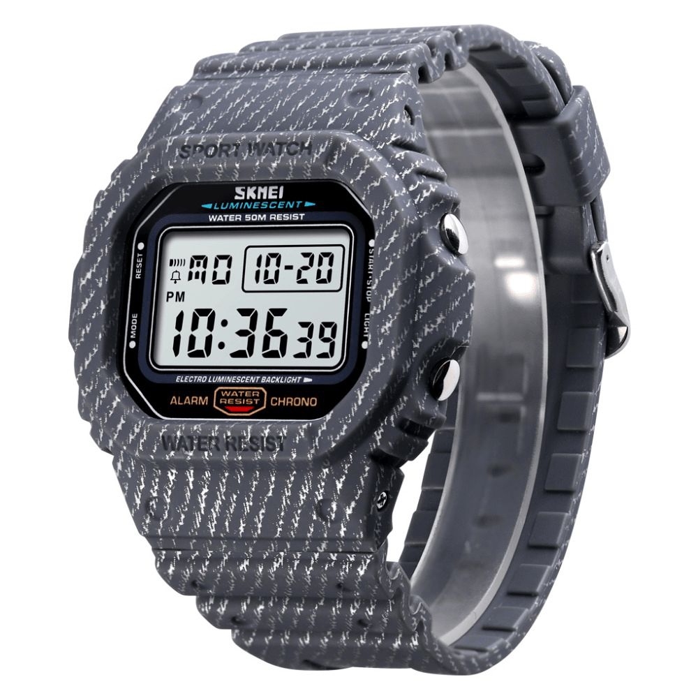 Skmei 1471 Militair Stopwatch Alarm Waterdicht Sport Schokbestendig Digitaal Herenhorloge