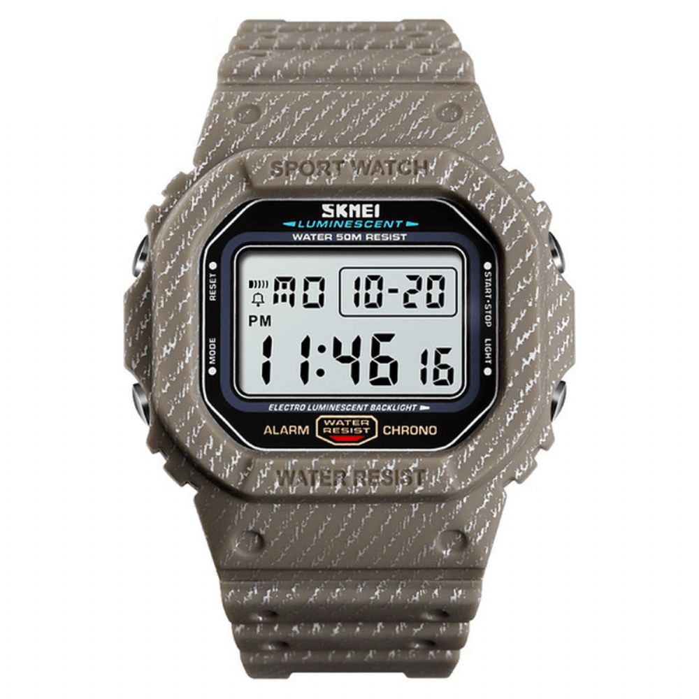 Skmei 1471 Militair Stopwatch Alarm Waterdicht Sport Schokbestendig Digitaal Herenhorloge