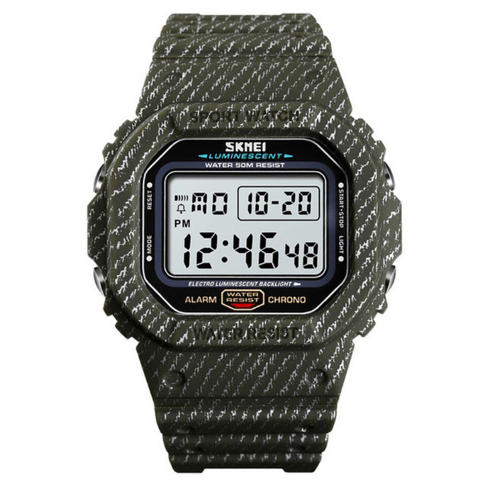 Skmei 1471 Militair Stopwatch Alarm Waterdicht Sport Schokbestendig Digitaal Herenhorloge