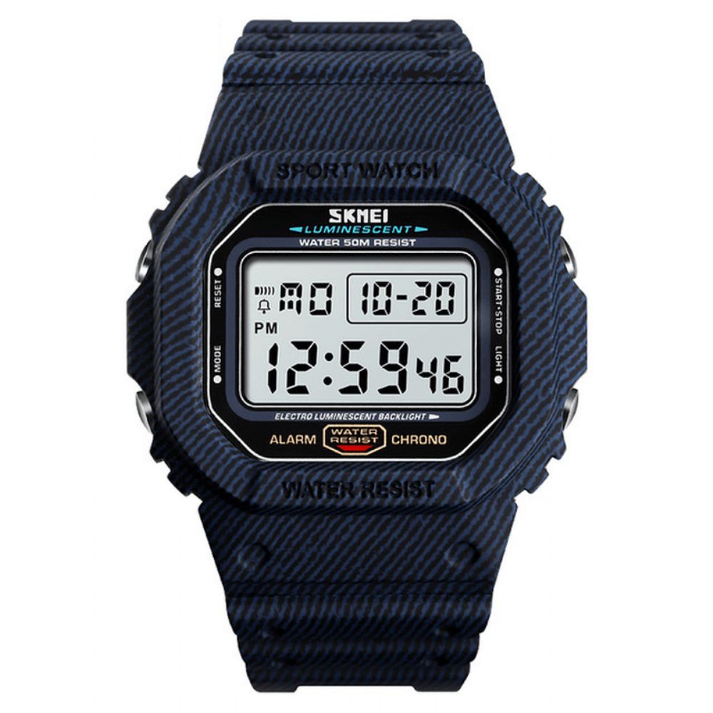 Skmei 1471 Militair Stopwatch Alarm Waterdicht Sport Schokbestendig Digitaal Herenhorloge