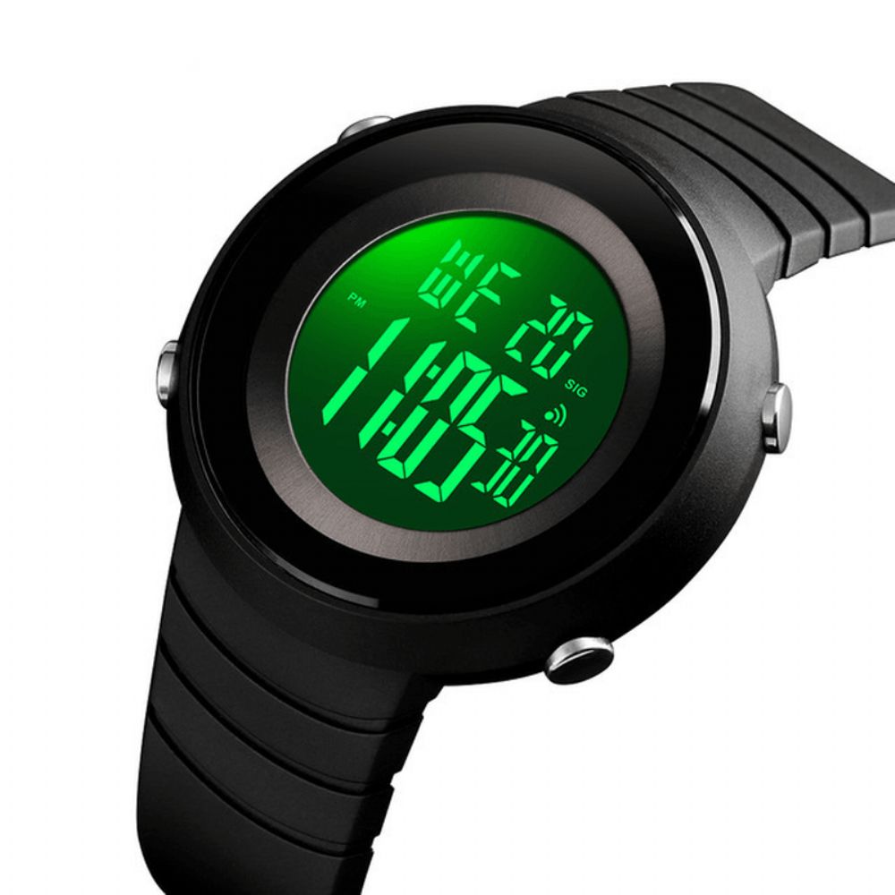 Skmei 1507 5Atm Waterdicht Stopwatch Alarm Digitaal Horloge Buitensporten Herenhorloge