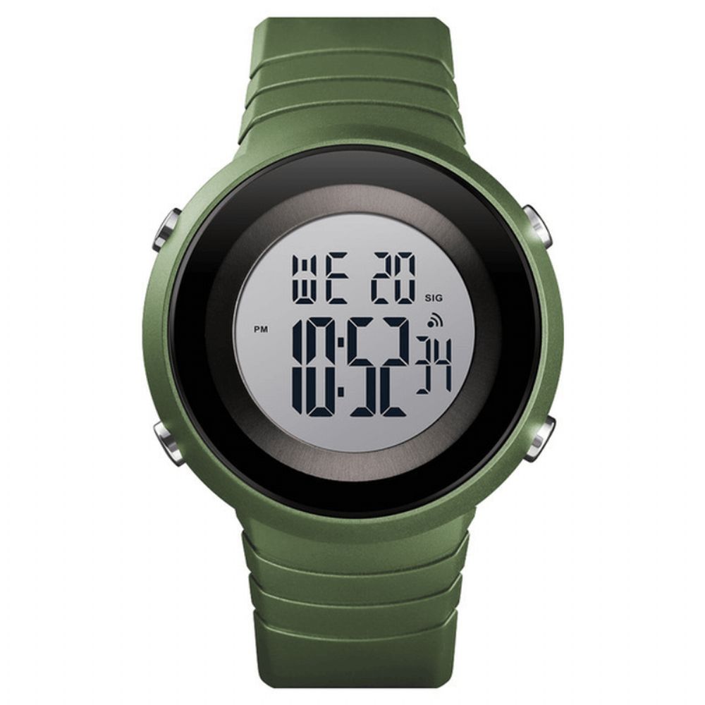 Skmei 1507 5Atm Waterdicht Stopwatch Alarm Digitaal Horloge Buitensporten Herenhorloge