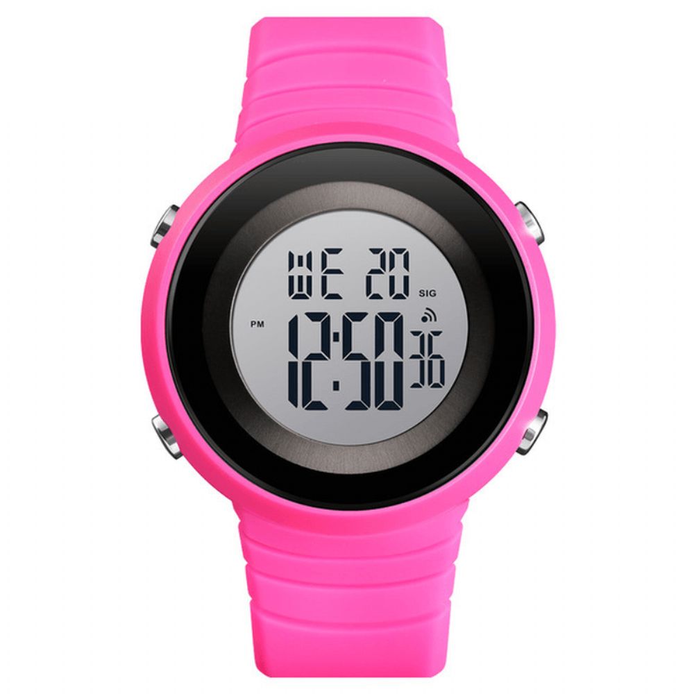 Skmei 1507 5Atm Waterdicht Stopwatch Alarm Digitaal Horloge Buitensporten Herenhorloge