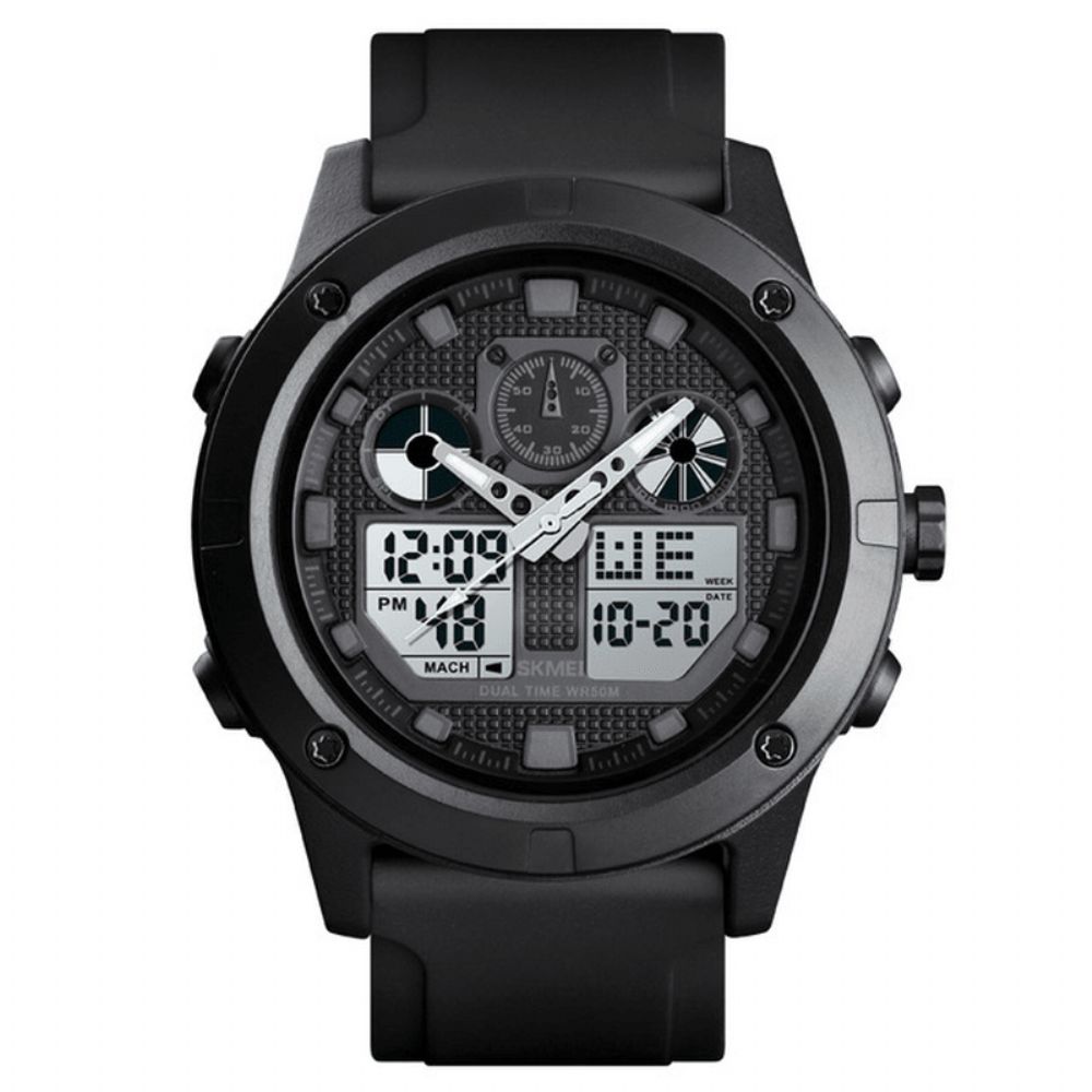 Skmei 1514 Outdoor Sports 50M Waterdichte Chronograaf Stopwatch Digitaal Horloge Herenhorloge