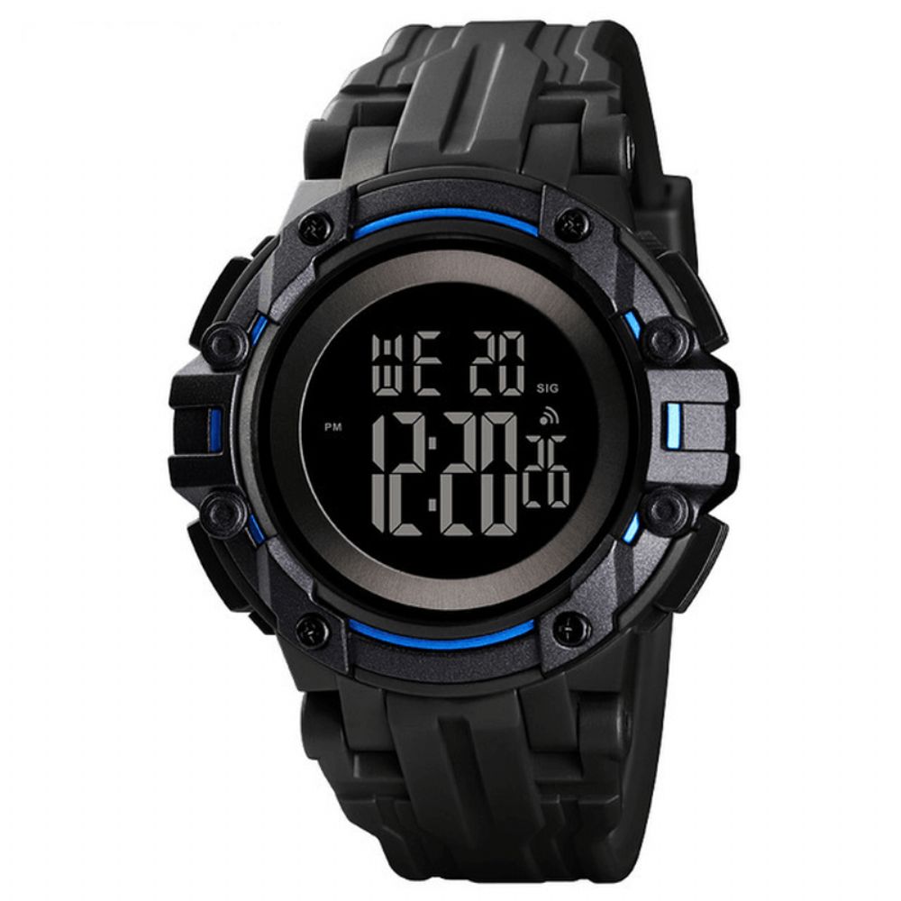 Skmei 1545 Alarm Chronograaf Lichtgevende 5Atm Militaire Stijl Sport Heren Horloge Digitaal Horloge