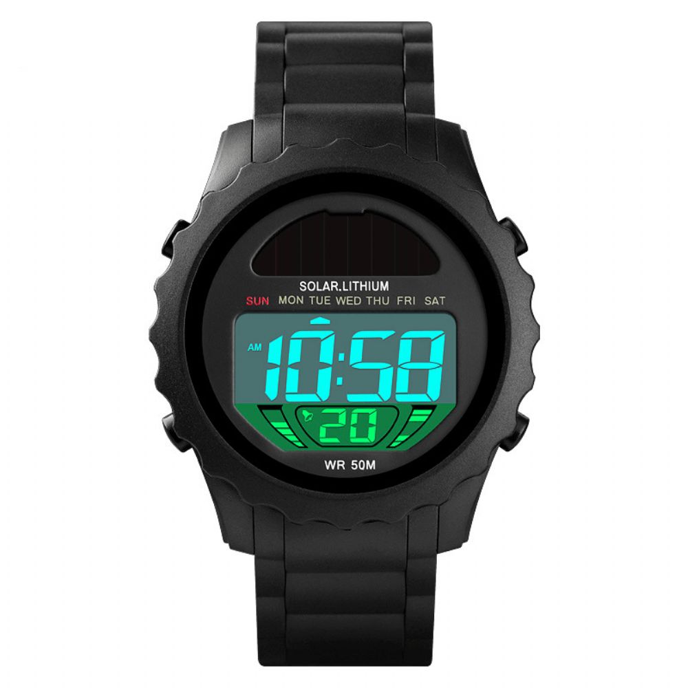 Skmei 1585 Waterdicht Led Digitaal Horloge Chronograaf Alarm Camouflage Heren Buitenhorloge