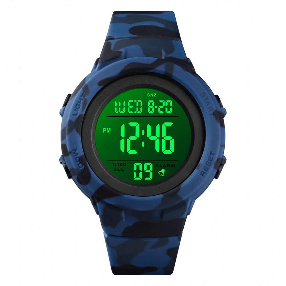 Skmei 1615 Mode 50M Waterdicht Lichtgevend Display Countdown Alarm Stopwatch Heren Sport Digitaal Horloge