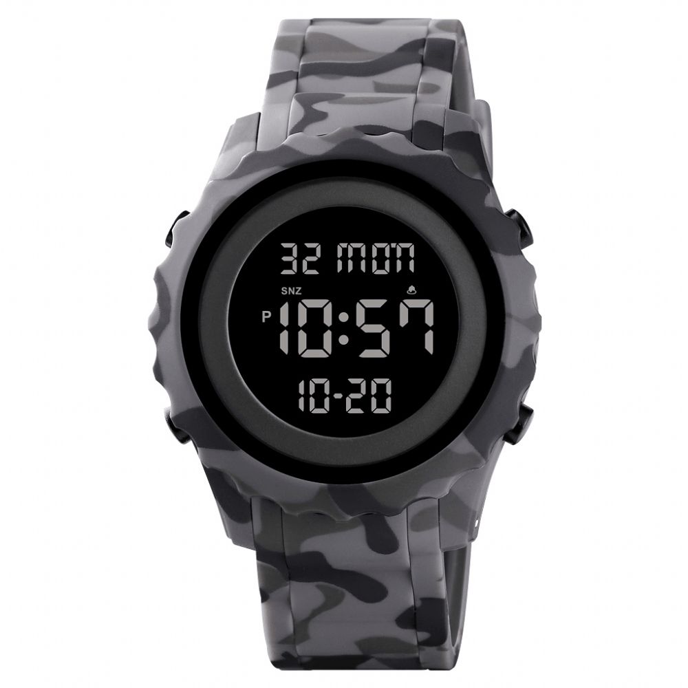 Skmei 1631 Sport Heren Horloge Datum Week Lichtgevende Display Stopwatch Countdown Waterdicht Outdoor Digitaal Horloge