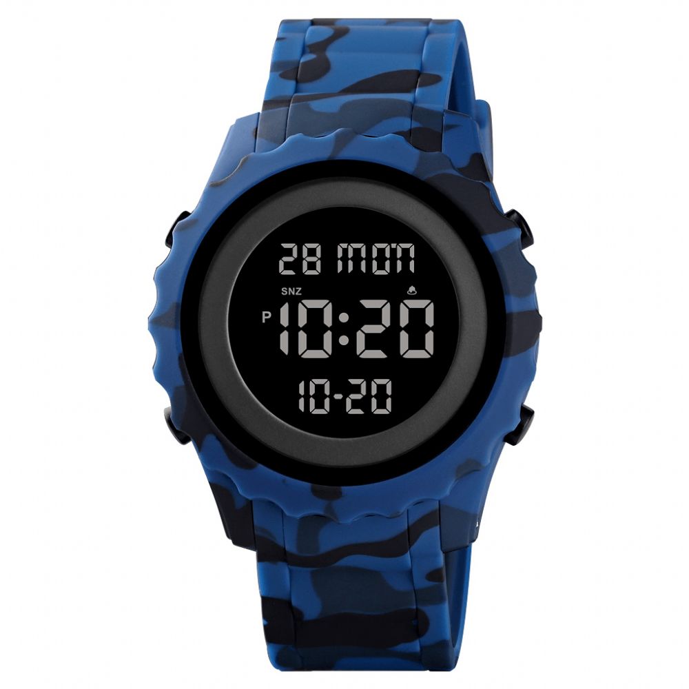 Skmei 1631 Sport Heren Horloge Datum Week Lichtgevende Display Stopwatch Countdown Waterdicht Outdoor Digitaal Horloge