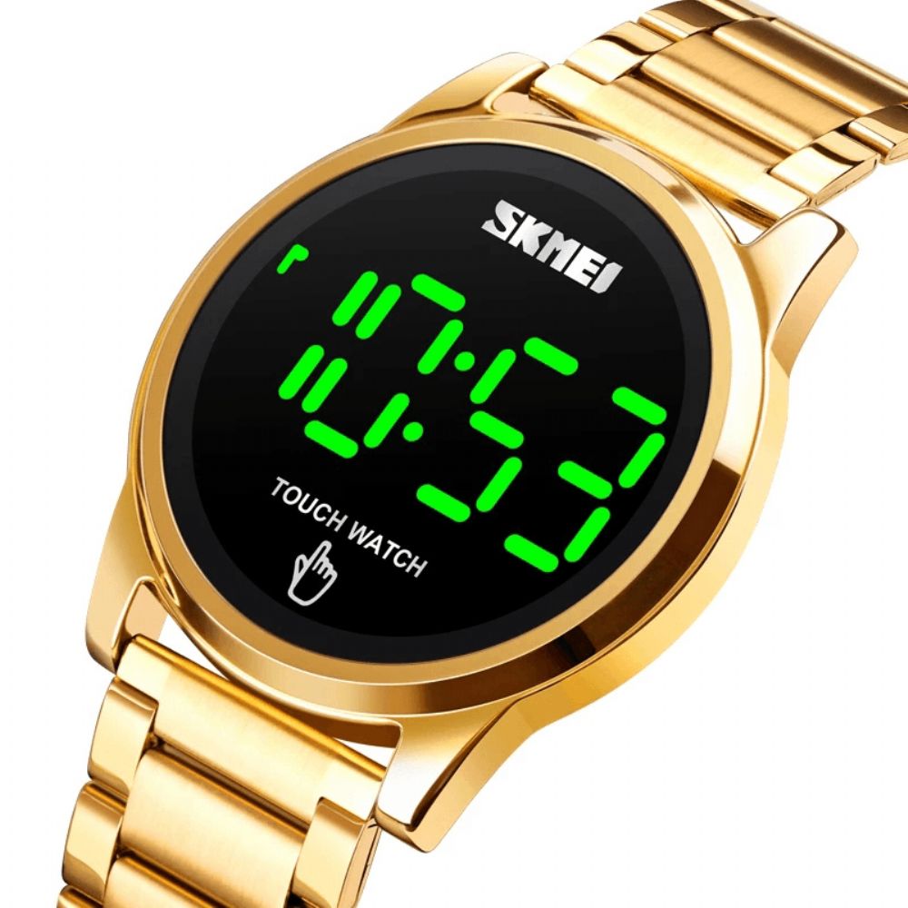 Skmei 1684 Sports Casual Led-Display Lichtgevend Touchscreen 3Atm Waterdicht Heren Digitaal Horloge