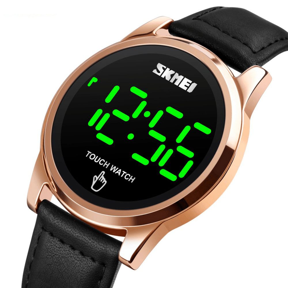 Skmei 1684 Sports Casual Led-Display Lichtgevend Touchscreen 3Atm Waterdicht Heren Digitaal Horloge