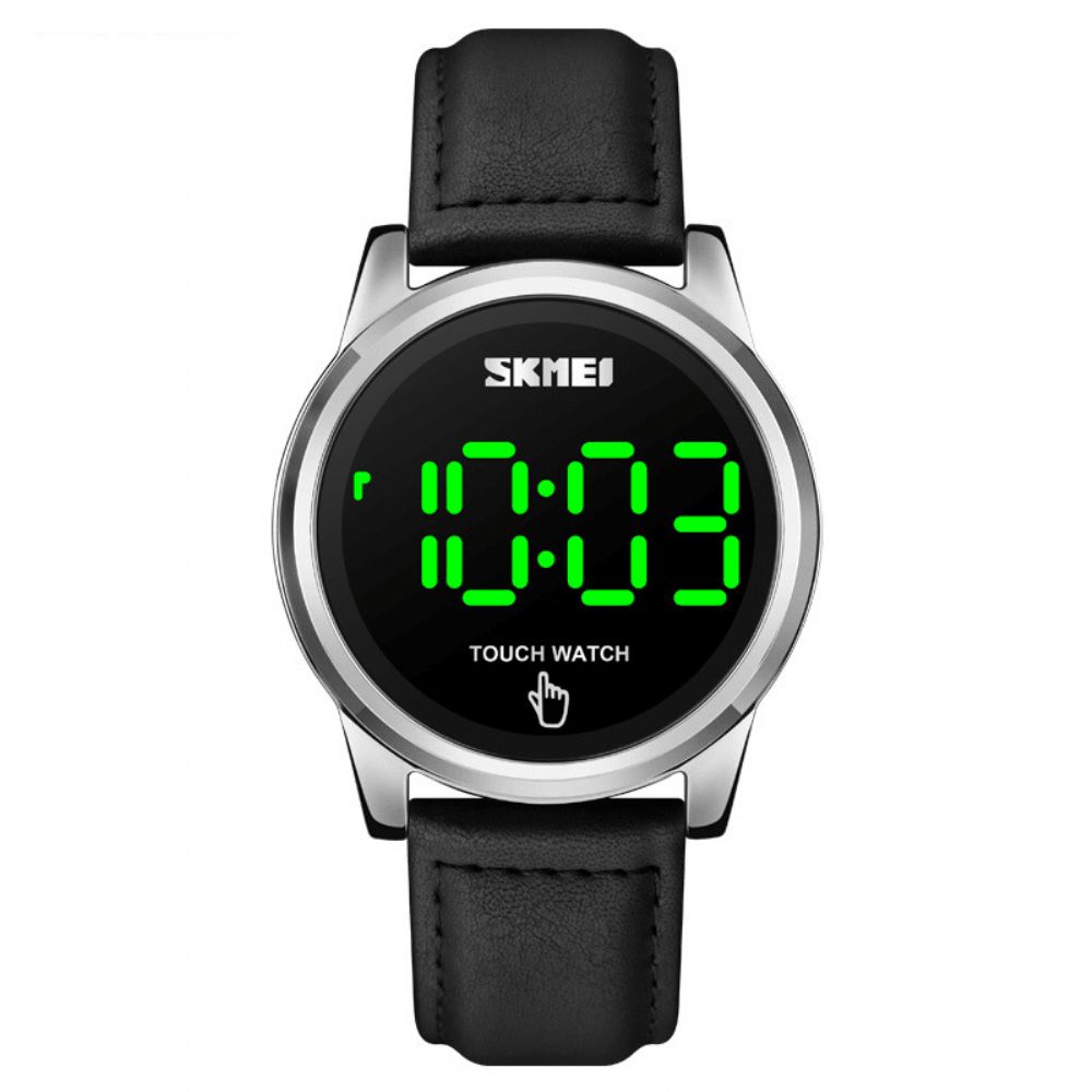 Skmei 1684 Sports Casual Led-Display Lichtgevend Touchscreen 3Atm Waterdicht Heren Digitaal Horloge