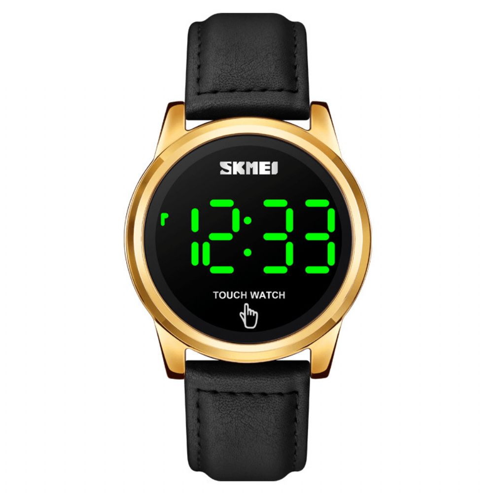 Skmei 1684 Sports Casual Led-Display Lichtgevend Touchscreen 3Atm Waterdicht Heren Digitaal Horloge