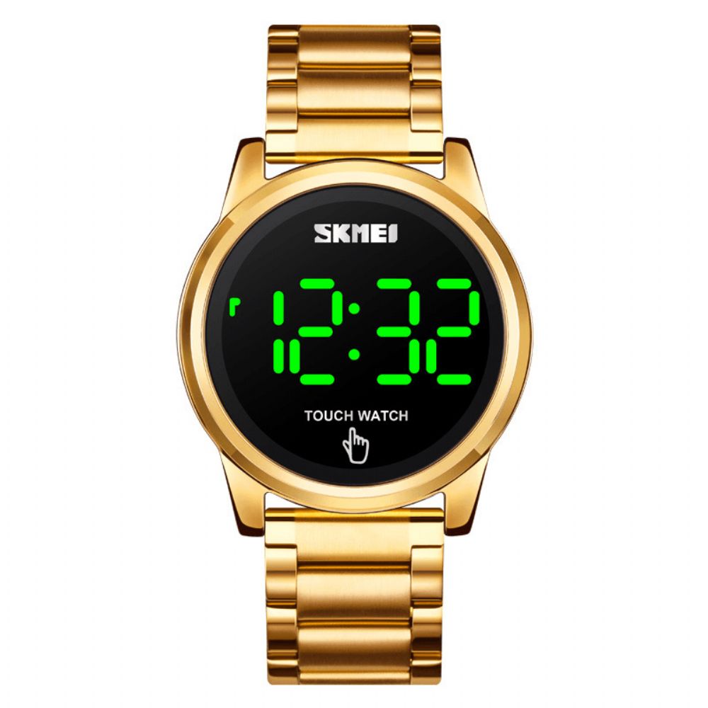 Skmei 1684 Sports Casual Led-Display Lichtgevend Touchscreen 3Atm Waterdicht Heren Digitaal Horloge