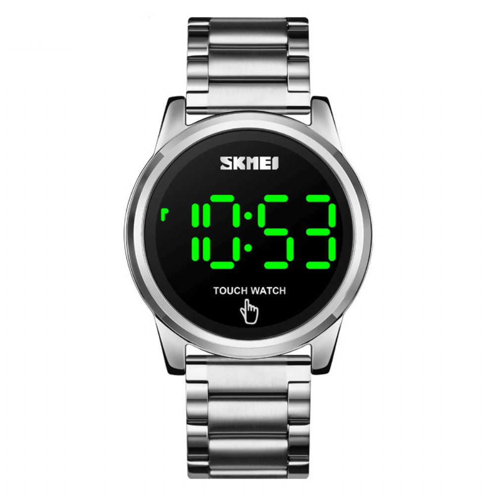 Skmei 1684 Sports Casual Led-Display Lichtgevend Touchscreen 3Atm Waterdicht Heren Digitaal Horloge