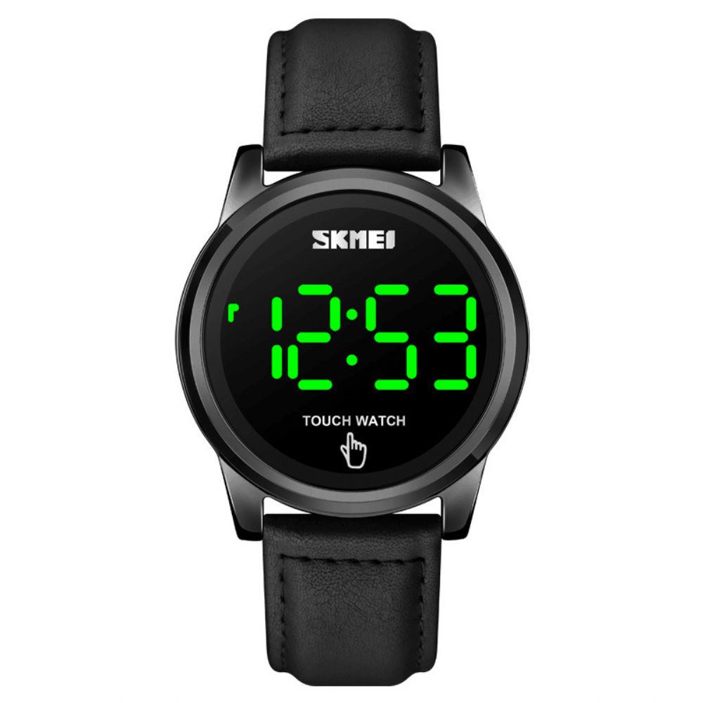 Skmei 1684 Sports Casual Led-Display Lichtgevend Touchscreen 3Atm Waterdicht Heren Digitaal Horloge