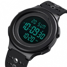 Skmei 1733 Sport Casual 12 24 Uur Modus El Lichtgevende Display Stopwatch Alarm 5Atm Waterdicht Mannen Digitale Horloge