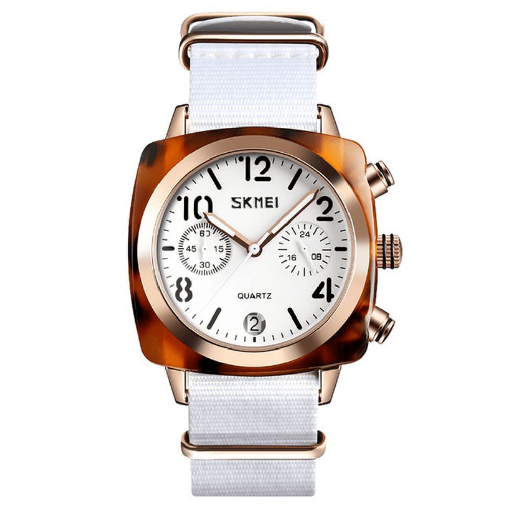 Skmei 9186 Uniek Ontwerp Multi-Dial Lichtgevende Waterdichte Dames Polshorloge Quartz Horloge