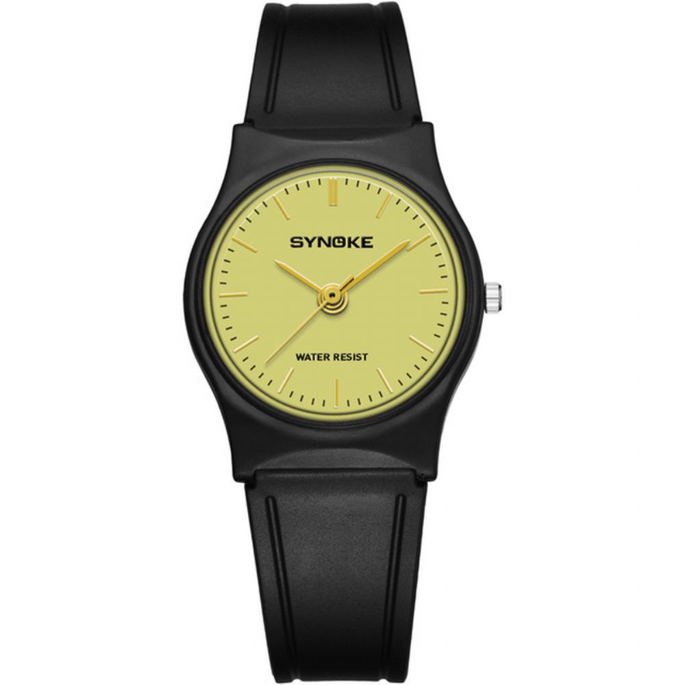 Synoke 9018 Eenvoudig Ontwerp Casual Stijl Ultradunne Waterdichte Mode Herenhorloge Quartz Horloge