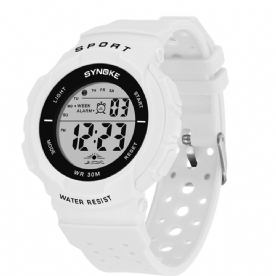 Synoke 9617 Mode Horloge 3Atm Waterdicht El Light Meerdere Functies Kleurrijk Led Sport Digitaal Horloge