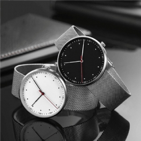 Twentyseventeen Qingpai W001Q Elegante Casual Stijl Lichtgevende Pointers 3Atm Waterdicht Man Vrouw Koppels Quartz Horloge