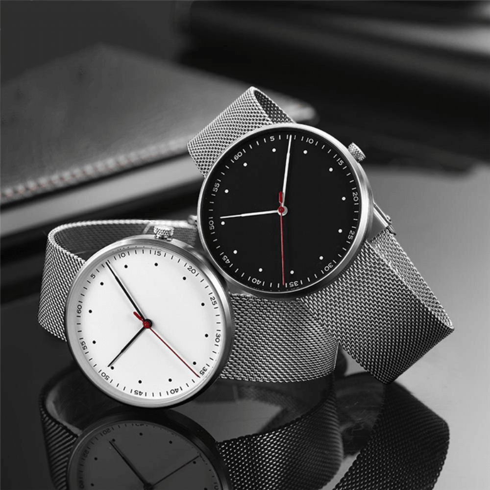 Twentyseventeen Qingpai W001Q Elegante Casual Stijl Lichtgevende Pointers 3Atm Waterdicht Man Vrouw Koppels Quartz Horloge