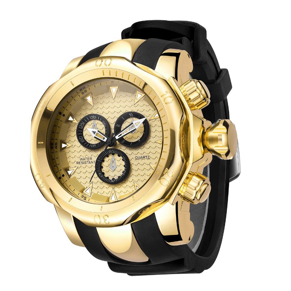 Va Va Voom Va-221 Casual Sport Dual-Scale Grote Wijzerplaat Siliconen Band 3Atm Waterdicht Heren Quartz Horloge