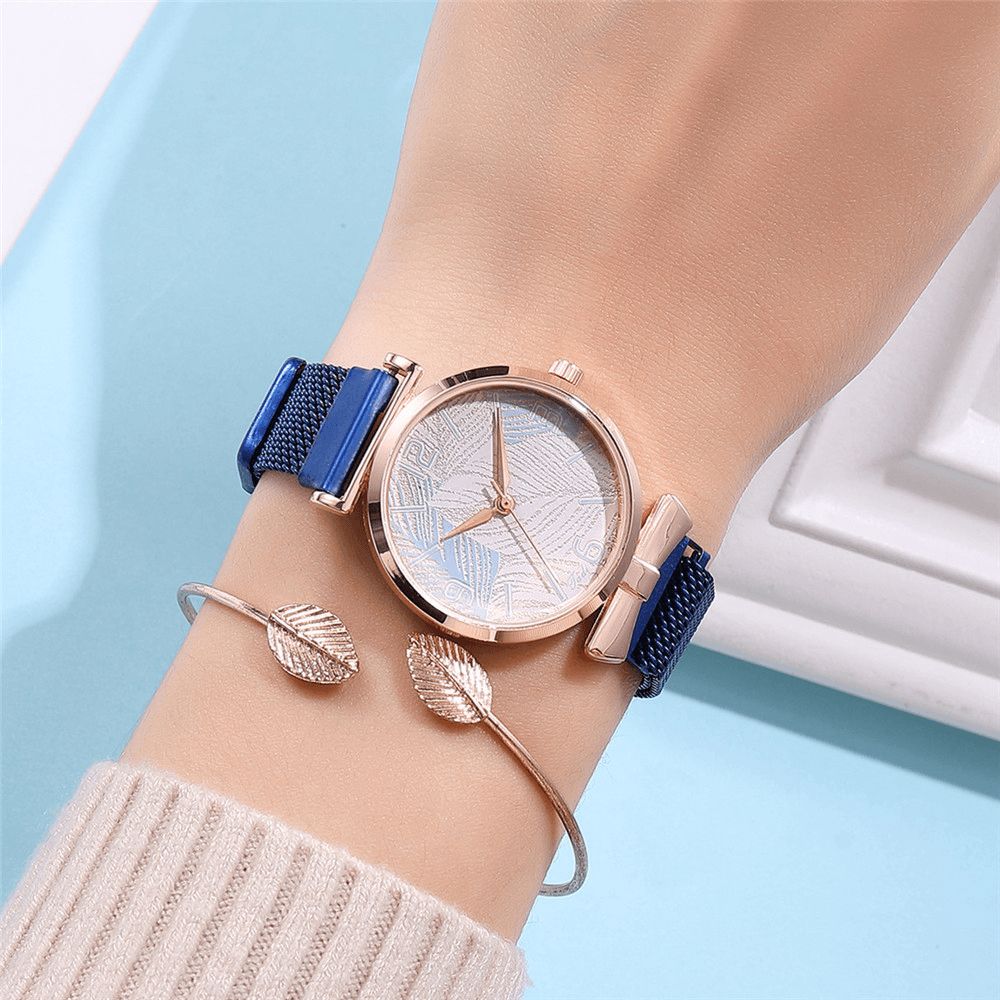 Wedergeboorte 440 Casual Stijl Dames Polshorloge Modieus Volledig Stalen Quartz Horloge