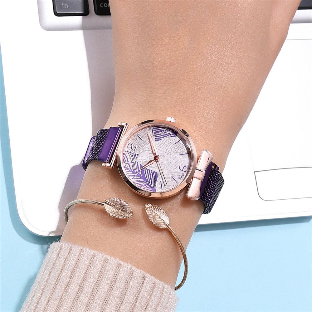 Wedergeboorte 440 Casual Stijl Dames Polshorloge Modieus Volledig Stalen Quartz Horloge