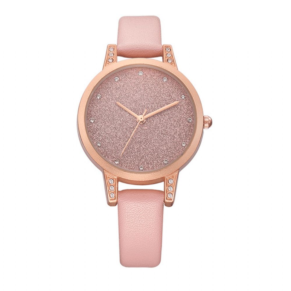 Wedergeboorte Re018 Strass Elegant Design Dames Polshorloge Rose Gold Case Quartz Horloge