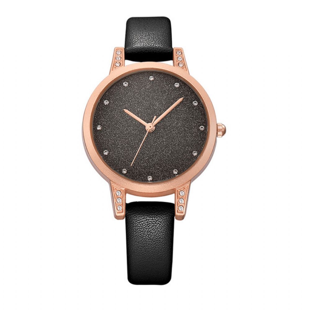 Wedergeboorte Re018 Strass Elegant Design Dames Polshorloge Rose Gold Case Quartz Horloge