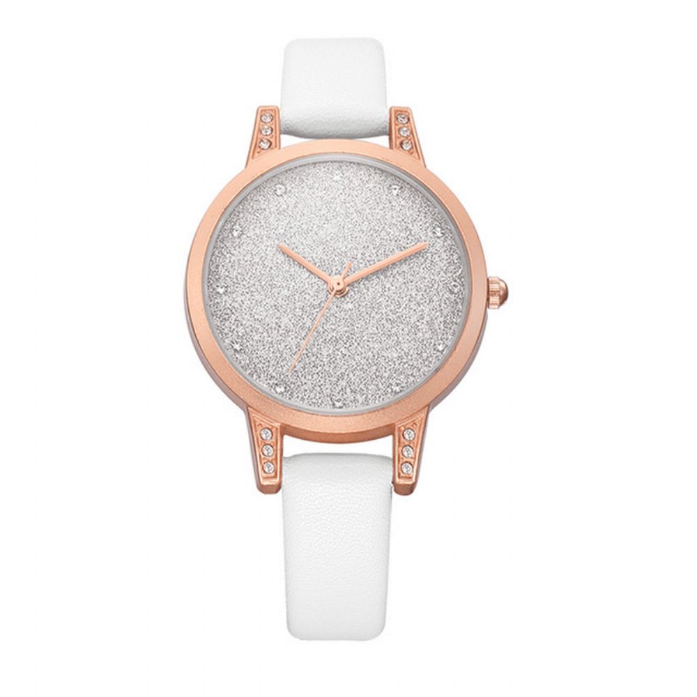 Wedergeboorte Re018 Strass Elegant Design Dames Polshorloge Rose Gold Case Quartz Horloge