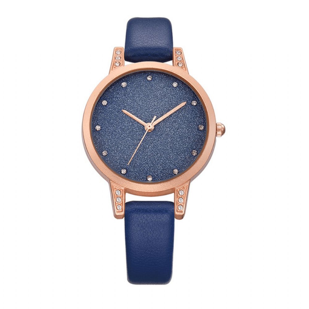 Wedergeboorte Re018 Strass Elegant Design Dames Polshorloge Rose Gold Case Quartz Horloge