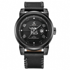 Weide Uv1509B-1C Mode Heren Quartz Horloge Creatieve Draak Chinees Lettertype Sport Horloge