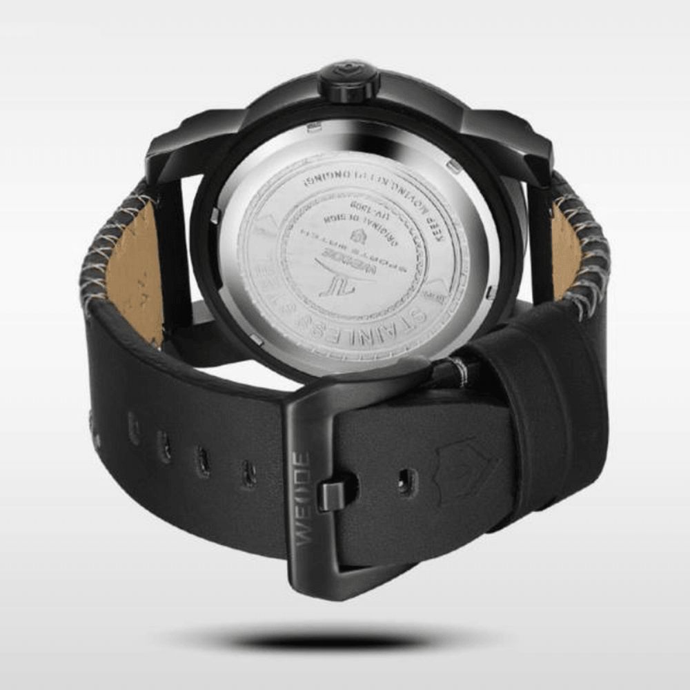 Weide Uv1509B-1C Mode Heren Quartz Horloge Creatieve Draak Chinees Lettertype Sport Horloge