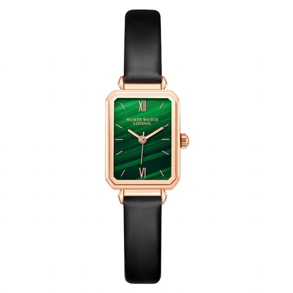 Wlisth Rechthoek Wijzerplaat Dames Polshorloge Ultradunne Waterdichte Mode Elegante Quartz Horloge