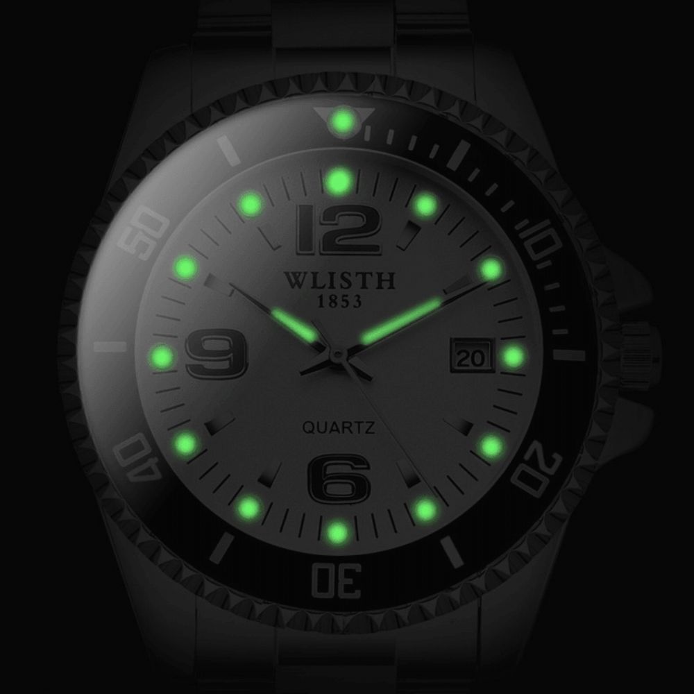 Wlisth Wt0477 Waterdicht Herenhorloge In Zakelijke Stijl Met Lichtgevend Quartzhorloge