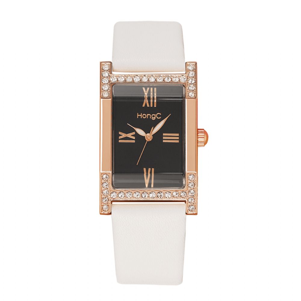 Yazole C001 Mode Toevallig Elegante Strass Decoratie Lichtgevende Display Leven Waterdicht Dames Quartz Horloge