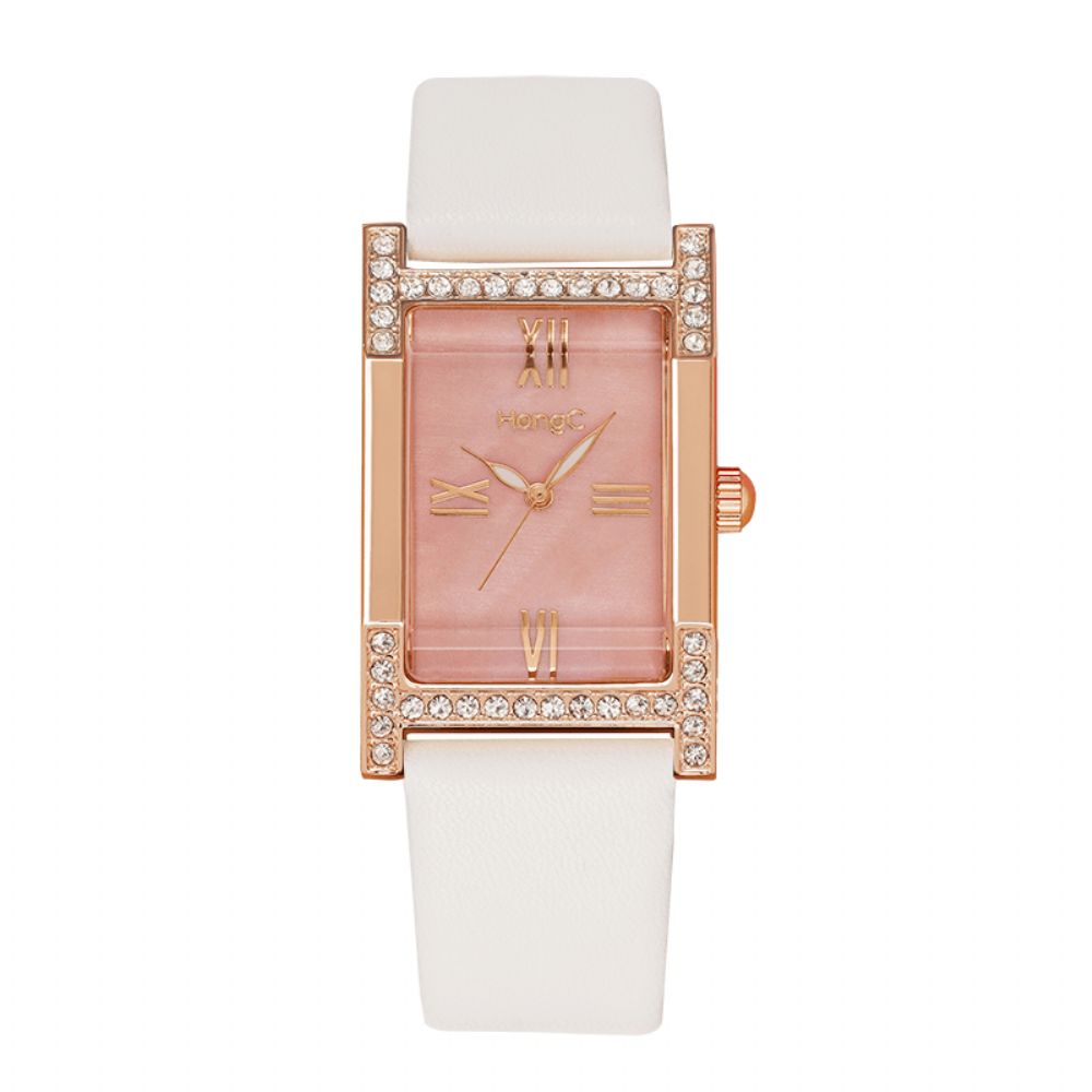 Yazole C001 Mode Toevallig Elegante Strass Decoratie Lichtgevende Display Leven Waterdicht Dames Quartz Horloge