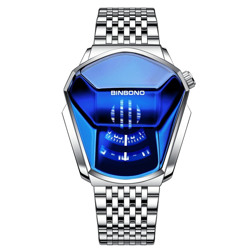 Zakelijk Rhombus Science Fiction Dial Waterdicht Heren Quartzhorloge