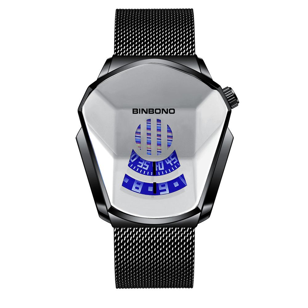 Zakelijk Rhombus Science Fiction Dial Waterdicht Heren Quartzhorloge