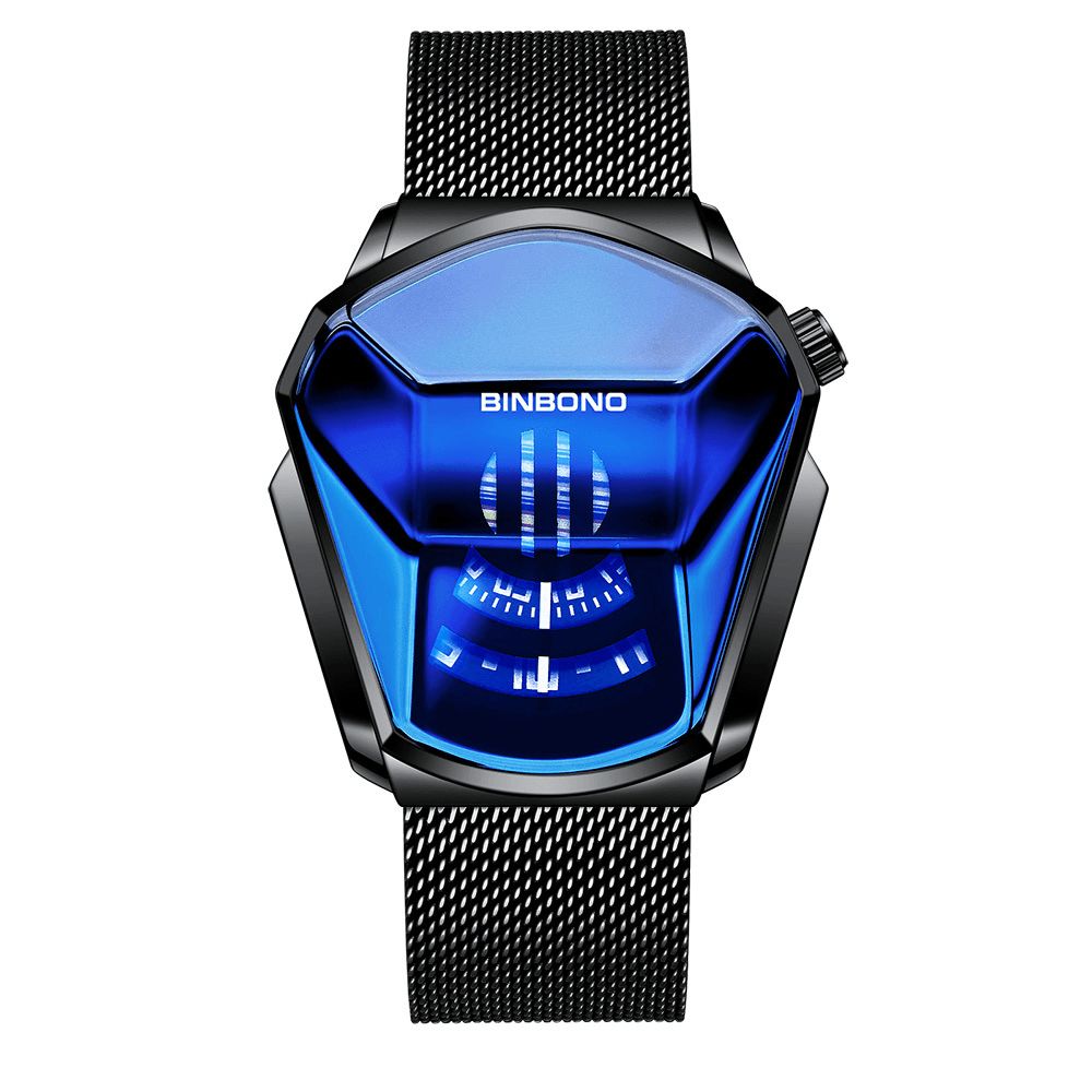 Zakelijk Rhombus Science Fiction Dial Waterdicht Heren Quartzhorloge